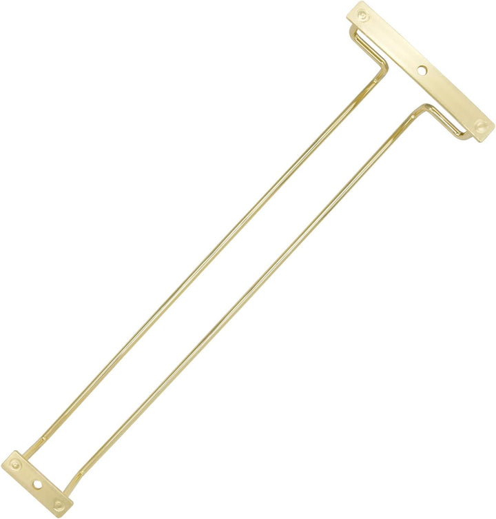 Weinglas-Regal, 35,6 cm, goldfarben, unter dem Schrank, Stielgläser, Weinglashalter für Bar, Küche (