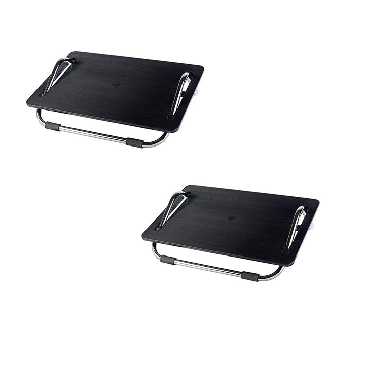 IKEA Dagotto Fussstütze, Schwarz, 2 Stück, 49,5 x 38,1 x 14,7 cm Schwarz Pack of 2, 19 1/4 "x 15 "x