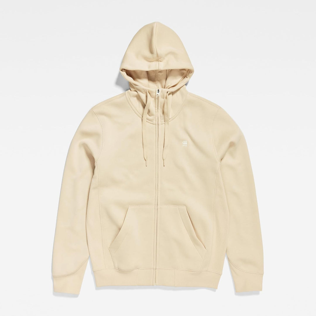 G-STAR Herren Premium Core Hooded Sweatshirt S Beige (Postbag D16122-c235-1868), S Beige (Postbag D1