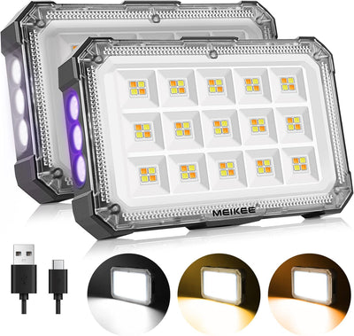 MEIKEE Led Akku Arbeitsleuchte UV Licht LED 2 Stück