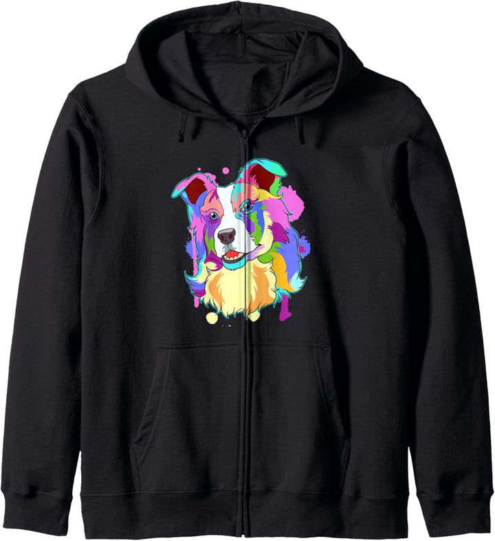 Border Collie Hundebesitzer Kapuzenjacke