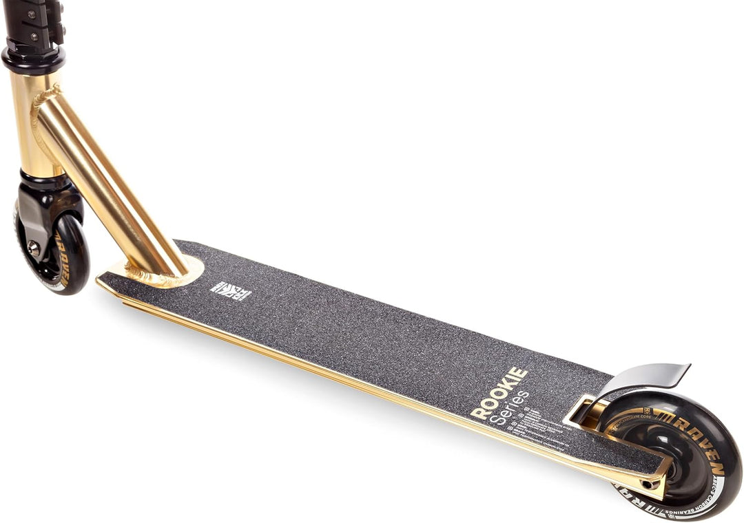 Stunt/Freestyle Scooter, Roller, Tretroller, Cityroller Raven Evolution Rookie Series 100mm Gold, Go
