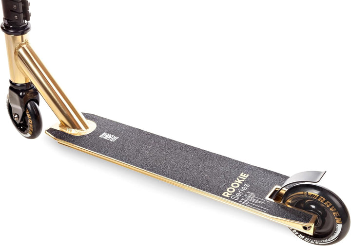 Stunt/Freestyle Scooter, Roller, Tretroller, Cityroller Raven Evolution Rookie Series 100mm Gold, Go