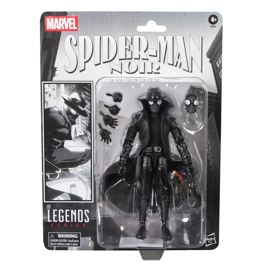 Marvel Legends Series Spider-Man Noir, Retro Cardback Spider-Man Comics Action-Figur zum Sammeln (15