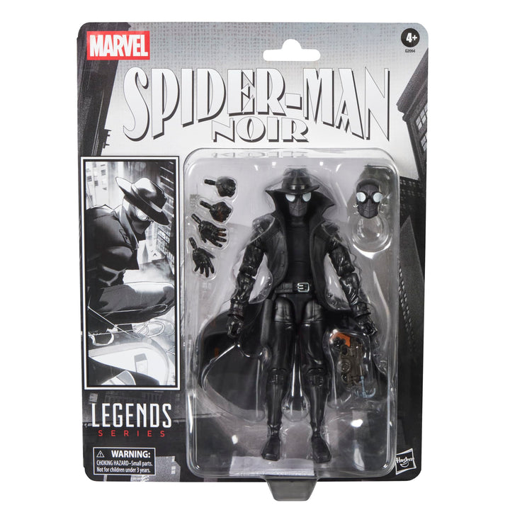 Marvel Legends Series Spider-Man Noir, Retro Cardback Spider-Man Comics Action-Figur zum Sammeln (15