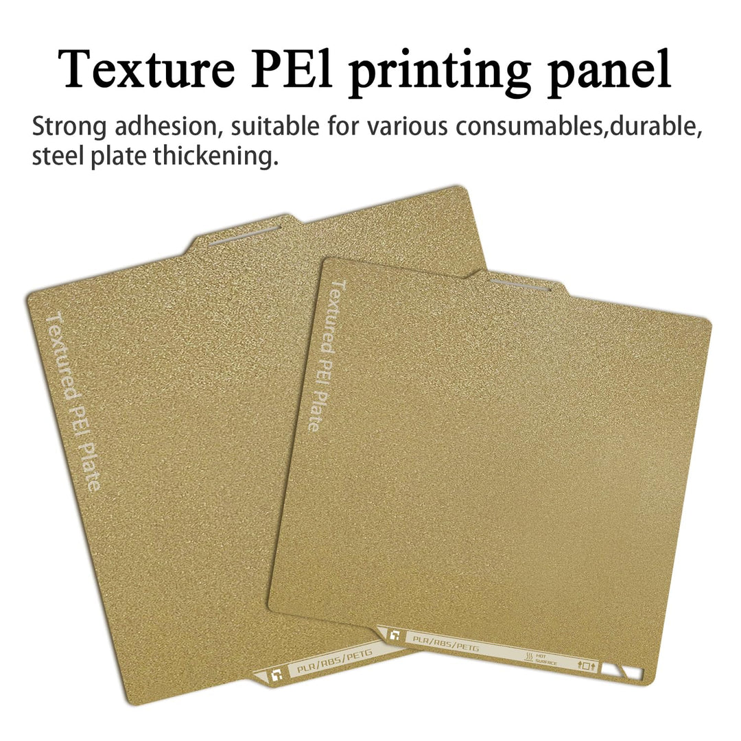 HzdaDeve P2S Texturierte Bauplatte mit QR-Code für P2S/P1S/P1P/A1/X1C/X1E Doppel PEI-Platte Federsta