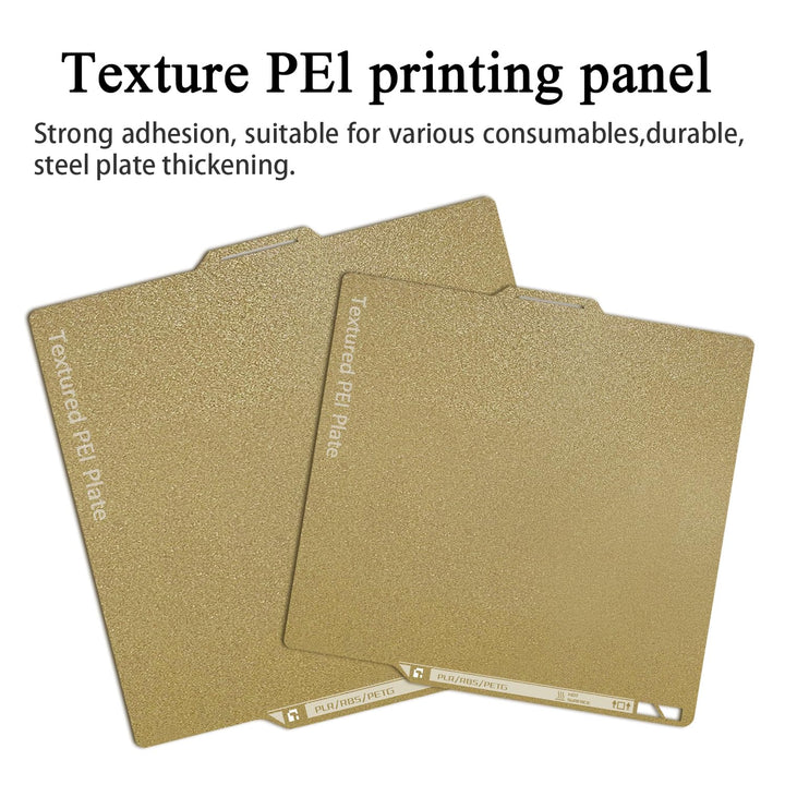 HzdaDeve P2S Texturierte Bauplatte mit QR-Code für P2S/P1S/P1P/A1/X1C/X1E Doppel PEI-Platte Federsta