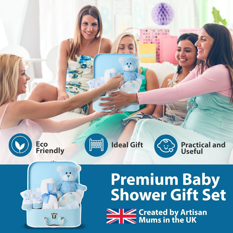 Baby Box Shop Babyparty Junge Geschenk - 9 Baby Gift Set, Geschenk Neugeborenes Junge, Geschenkset B