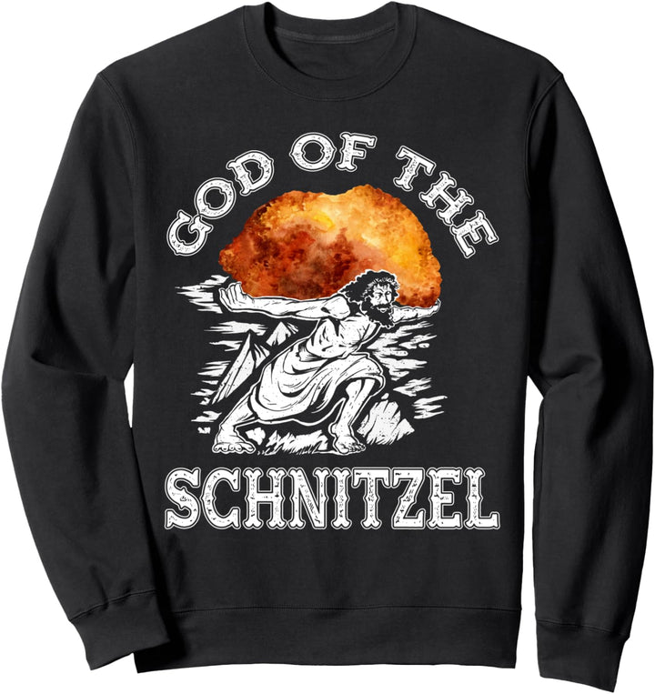 God of the Schnitzel - lustiges Schnitzel Sweatshirt
