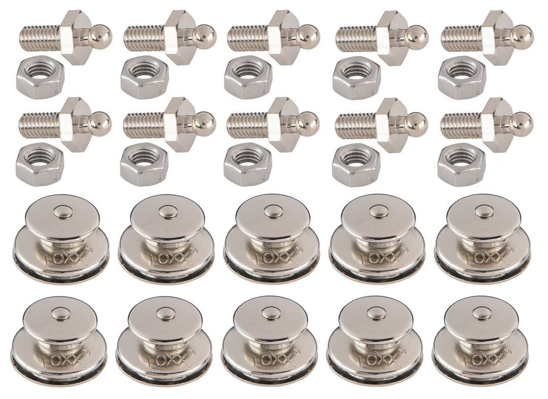 New Marine LOXX Set 10 Stück Oberteile + Gewindeschrauben M5x10