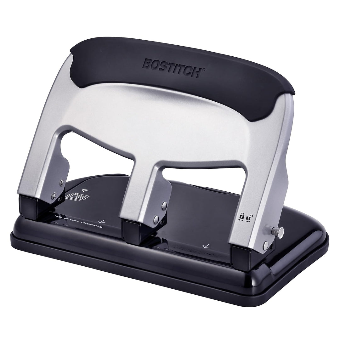 Bostitch Office EZ Squeeze Heavy Duty 3-Locher, 40 Blatt Kapazität, verbraucht weniger Kraft, perfek