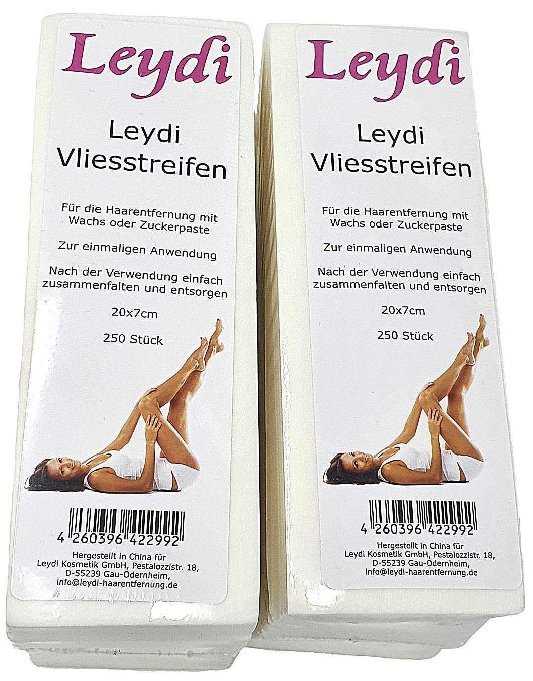 SPARANGEBOT: 800 Leydi Vliesstreifen - für die Haarentfernung mit Warmwachs und Zuckerpaste