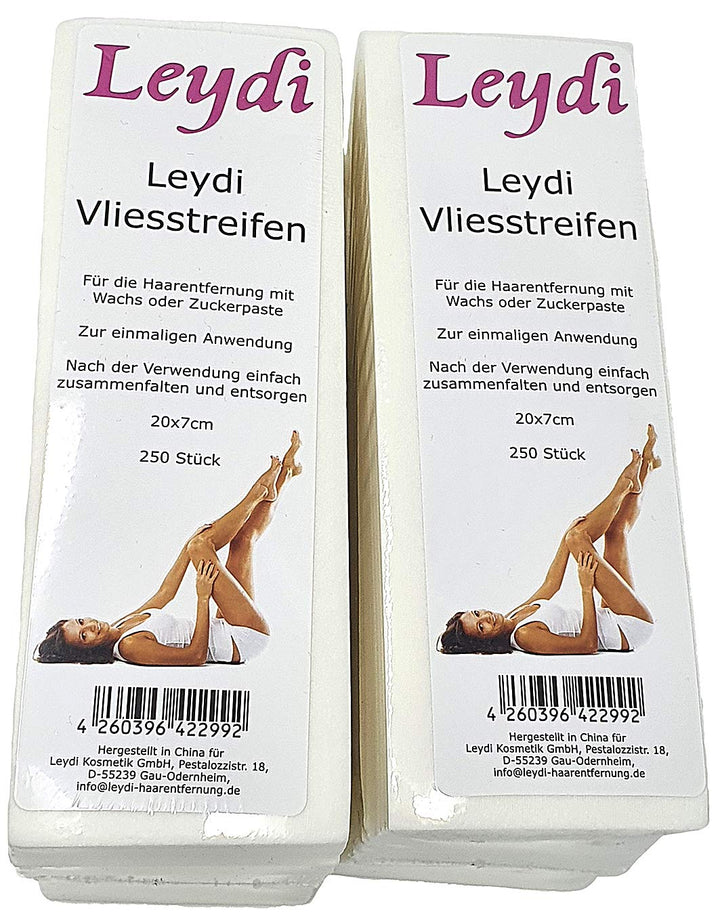 SPARANGEBOT: 800 Leydi Vliesstreifen - für die Haarentfernung mit Warmwachs und Zuckerpaste