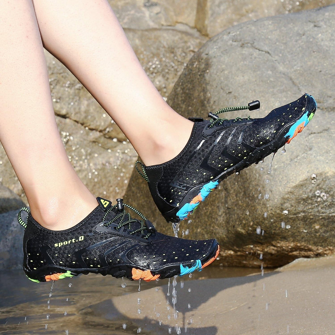 SAGUARO Badeschuhe für Herren Damen - 7/9 Drainagelöcher Schnelltrocknende rutschfest, Gr 35-48 40 E