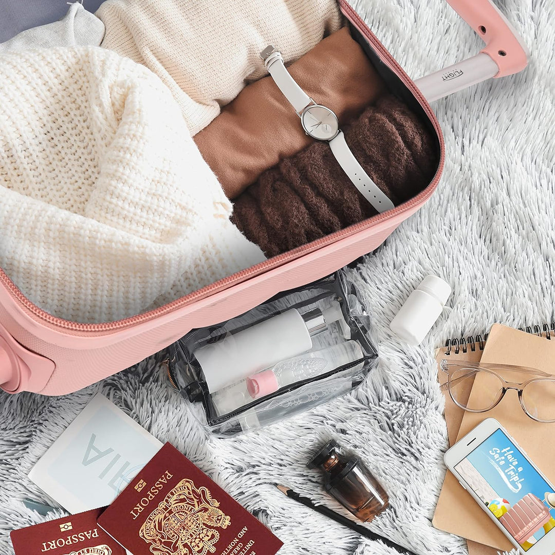 Flight Knight Bubble Suitcase - Ryanair easyJet Jet2 Approved - 8 Wheel Carry Cabin Hardcase 45x36x2