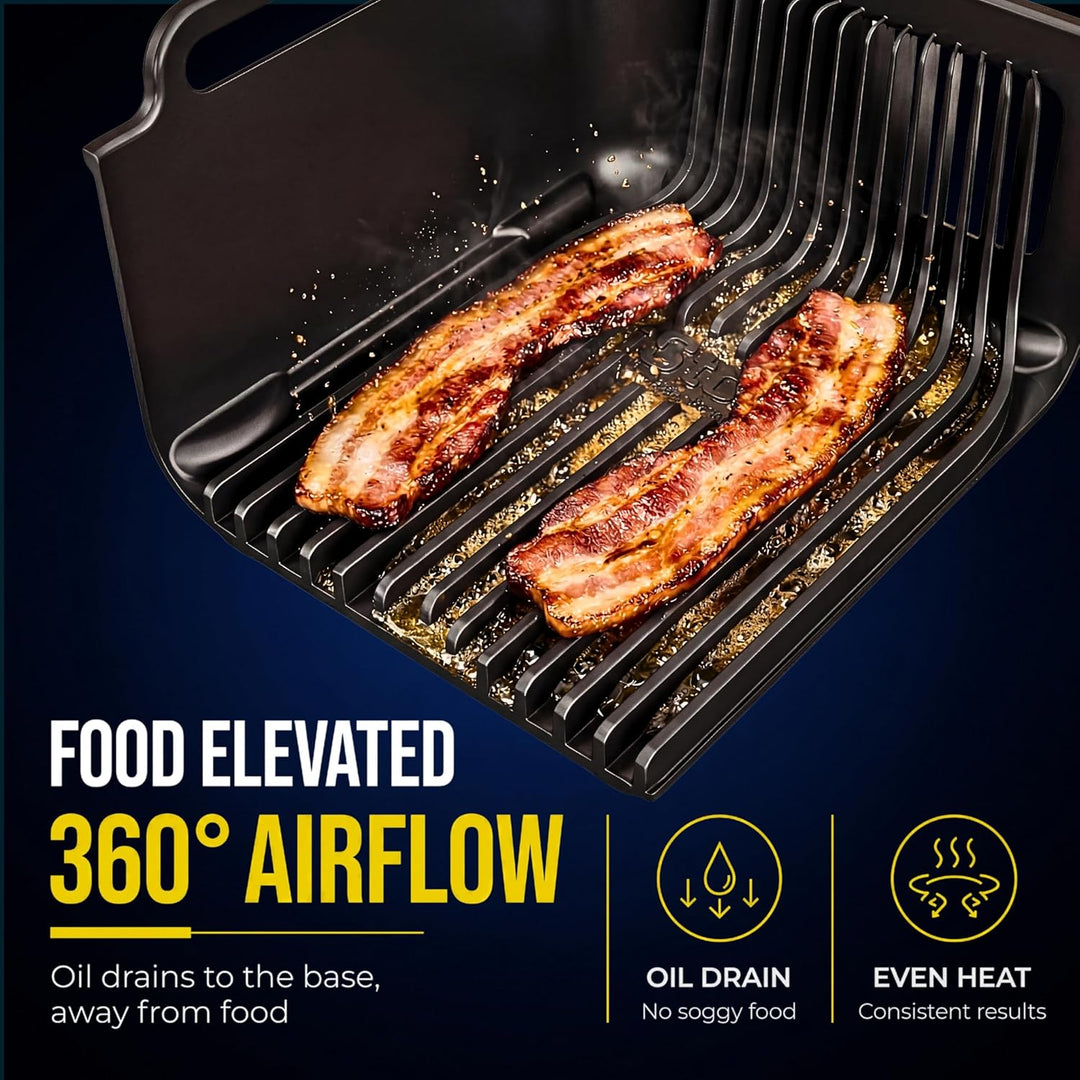 AirFlow Pro Ninja 9,5 l SL400UK Silikoneinlagen + Gestelle, handschuhähnliche Passform für Ninja 9,5