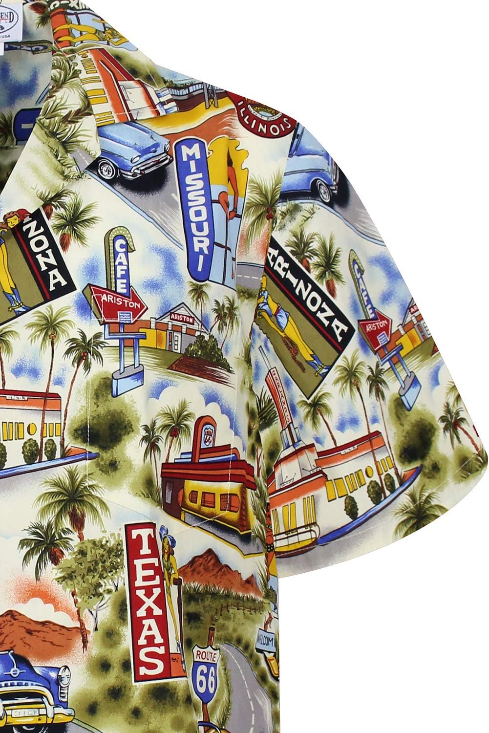 P.L.A. Pacific Legend | Original Hawaiianisches Hemd | Herren | S - 4XL | Kurzarm | Fronttasche | Ha