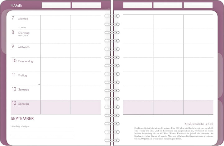 Familienplaner-Buch Glamour 2026 - Diary - Buchkalender - Taschenkalender - 17,5x23,1: Diary