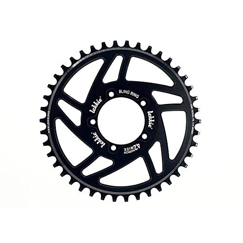 windmeile | Lekkie Bling Ring Kettenblatt, 42T, für Bafang BBS01 und BBS02, Kettenring, Chain Ring,