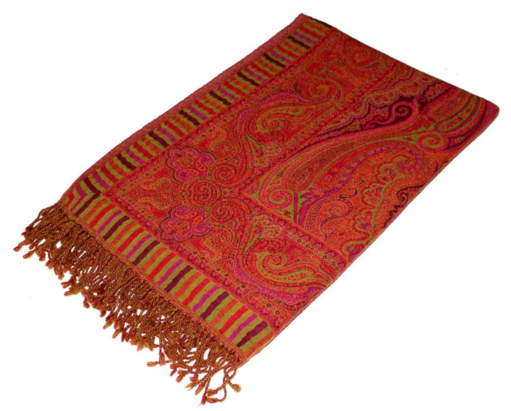 Lorenzo Cana Luxus Wolldecke Jacquard gewebt aus feinster Wolle vom Merino - Lamm Paisley Wohndecke