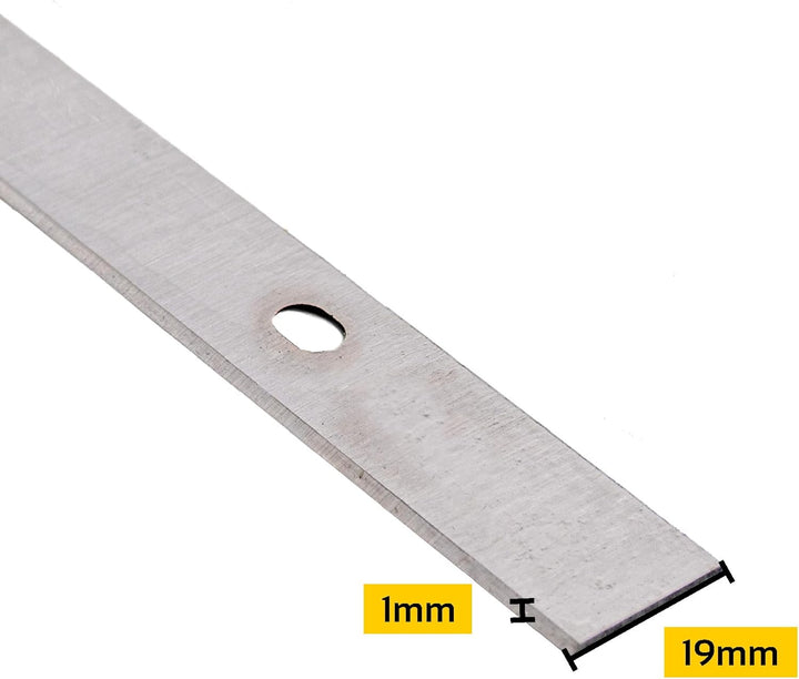 BAMATO Hobelmesserset HM4101 (4-tlg.) – 410 x 19 x 1 mm – HSS Streifenhobelmesser für Abricht- & Dic