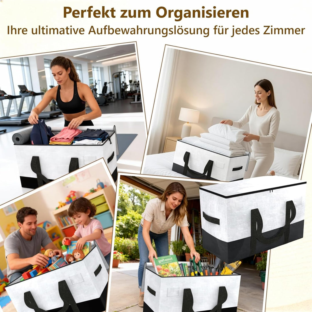6-Pack Übergrössere Umzugstaschen mit verstärkten Griffen, schwere Aufbewahrungstüten für Kleidung,