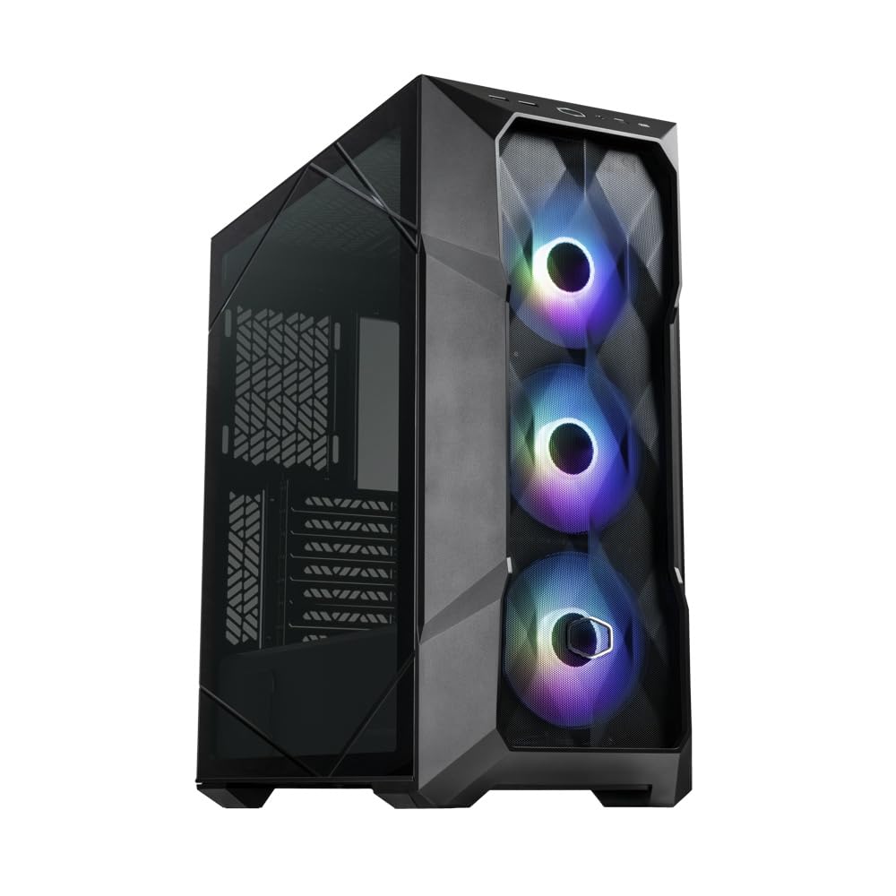Cooler Master MasterBox TD500 Mesh V2 – E-ATX Gehäuse mit tesselliertem Mesh, Mid-Tower mit 3 x 120