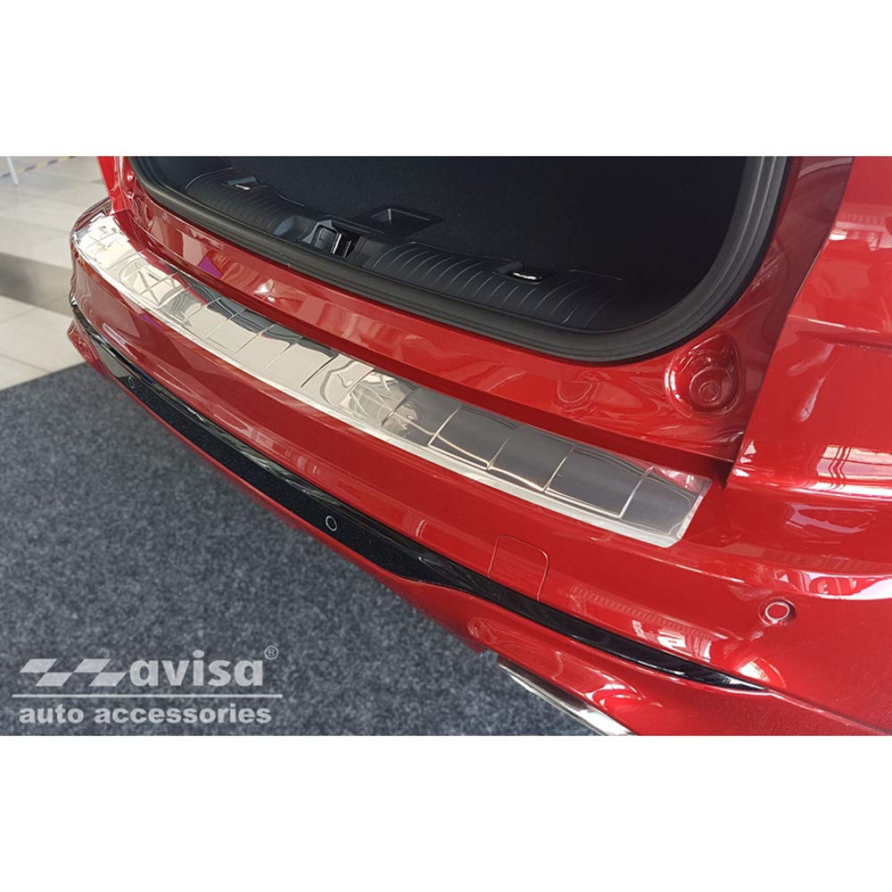 Avisa Edelstahl Heckstossstangenschutz kompatibel mit Ford Kuga III ST-Line/Vignale/Hybrid ST-Line 2