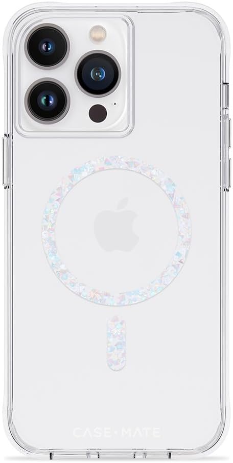 Case-Mate iPhone 14 Pro Max Hülle – Clear Twinkle Diamond [3 m Fallschutz] [Kompatibel mit MagSafe]