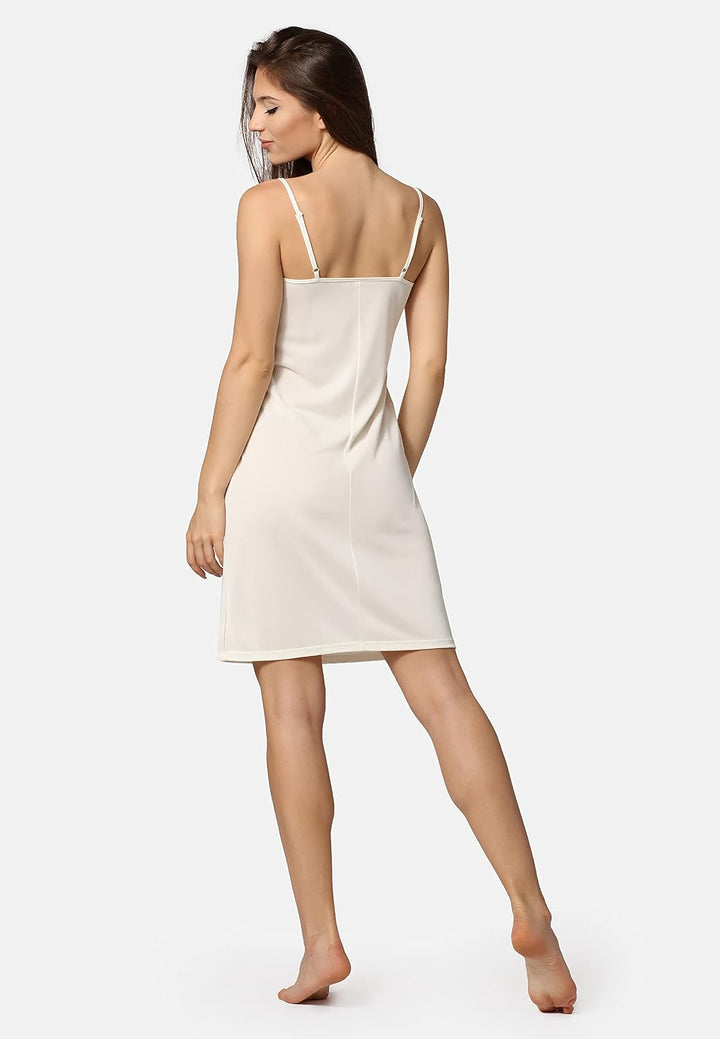 Bellivalini Damen Unterkleid ME6277 S Ecru, S Ecru