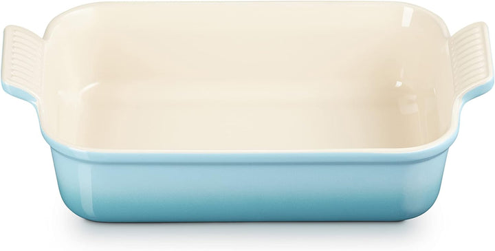 Le Creuset Rechteckige Auflaufform Tradition aus Steinzeug, 26 cm, 2.4 Liter, Karibik, 7110226170000