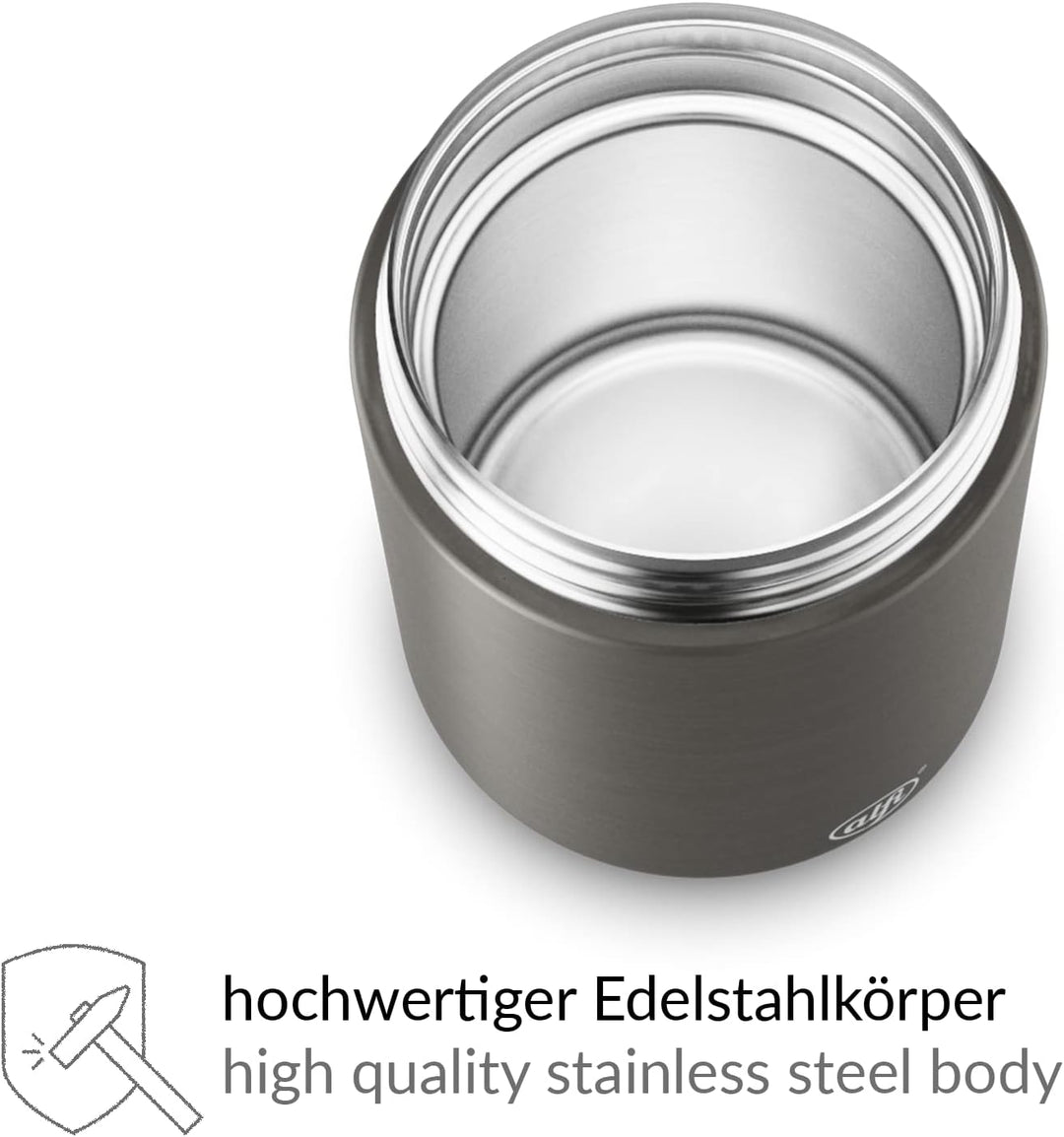 alfi ENDLESS FOOD MUG 500ml, lavender, Thermobehälter für Essen Edelstahl mit Snackpot, 3-teilig, Is