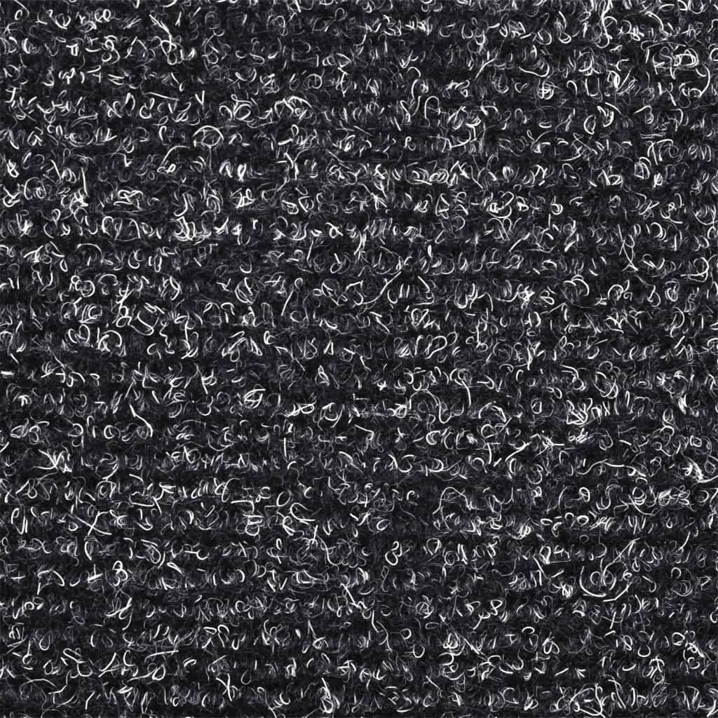 vidaXL 15x Stufenmatte Selbstklebend Dunkelgrau Treppenmatten Treppenteppich 15x/65 x 21 x 4 cm Dunk