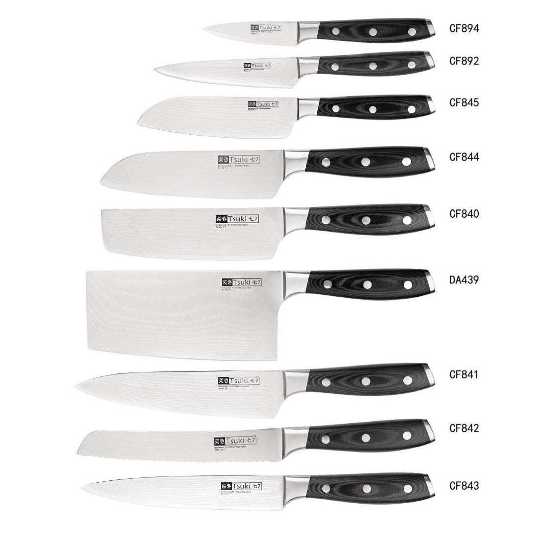 Vogue Tsuki Series 7 Santokumesser - 7"