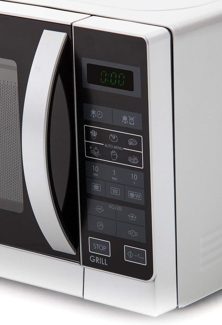 Sharp R742WW 2-in-1 Mikrowelle mit Grill / 25 L / 900 W / 1000 W Grill / LED-Display / 8 Automatikpr