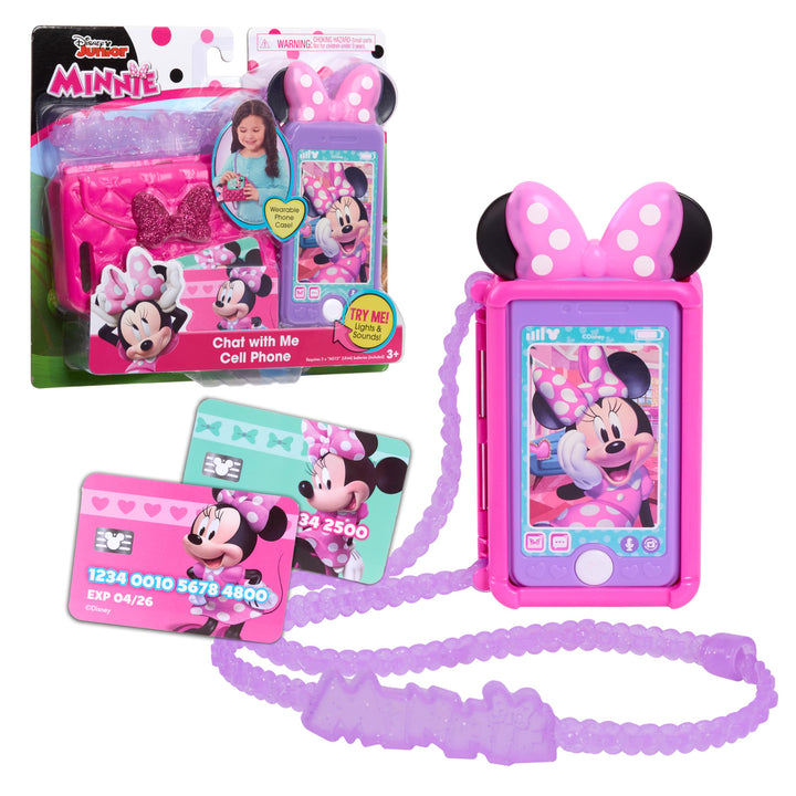 Minnie Mouse 89876 Minnie Chat w/Me, Multi-Color, 20.3cm x 19.1cm x 3.8cm Minnie Mouse Bild Perfekte