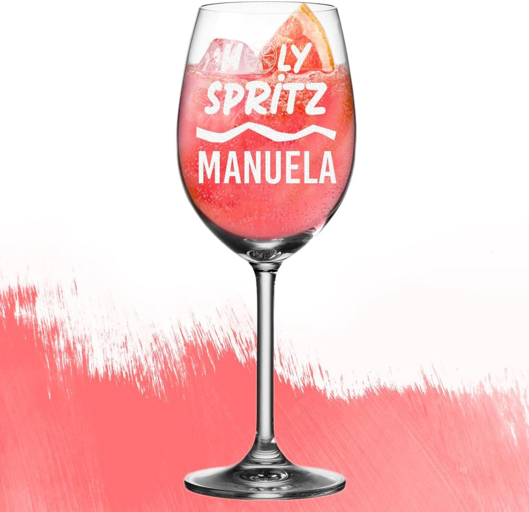 polar-effekt Leonardo 2er-Set Sarti Spritz Cocktailgläser 460 ml mit Gravur - Geschenk für Freunde,