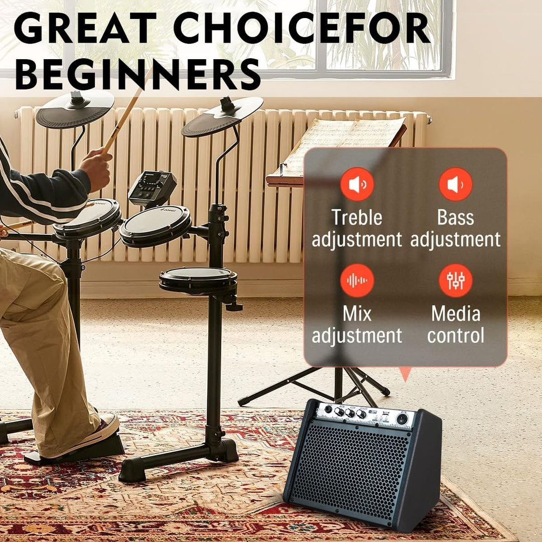 Coolmusic DM20 Bluetooth Personal Monitor Verstärker Lautsprecher für elektrische Trommelverstärker,