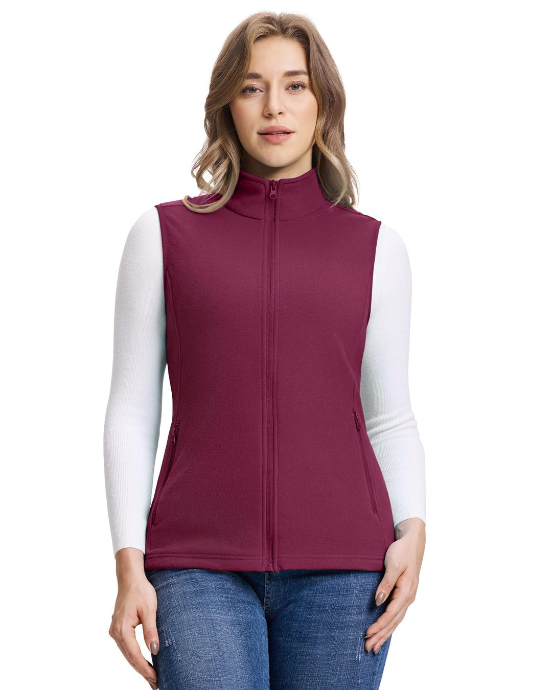 Outdoor Ventures Damen Fleece Weste Ultraleichte Polar Fleeceweste Dünne Outdoor Luafwesten für Frau