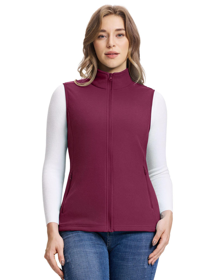 Outdoor Ventures Damen Fleece Weste Ultraleichte Polar Fleeceweste Dünne Outdoor Luafwesten für Frau