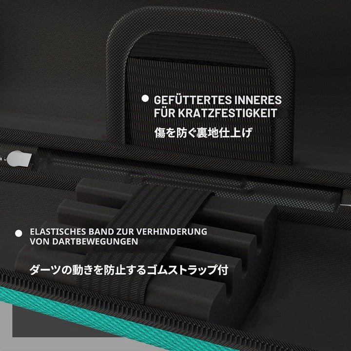 Target Japan Takoma Shell Wallet, Teal | Dart-Tasche, Dart-Aufbewahrungsbehälter, hält 3 vollständig