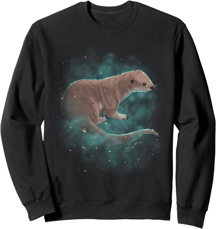 Sea Otter Cosmic Galaxy Celestial Outer Space Astronomy Sweatshirt