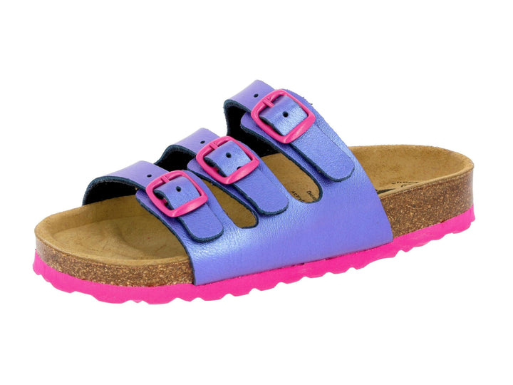 Lico Damen Bioline Pantoletten, Lila Pink