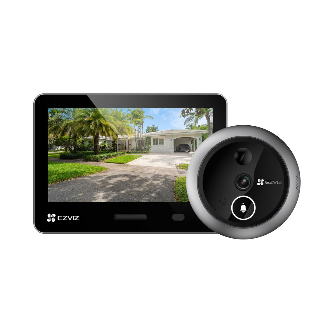 EZVIZ 4K AI Smart Gucklochkamera Kabelloser Türspion, Gesichtserkennung Menschenerkennung, 155° Weit