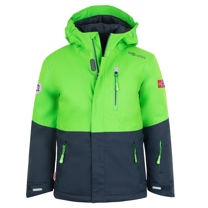 Trollkids Hallingdal Mädchen Skijacke 92 Hellgrün/Marineblau, 92 Hellgrün/Marineblau