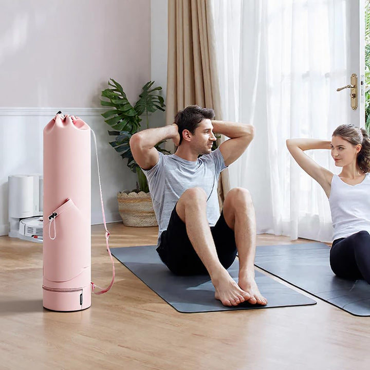 Yogatasche, Yogamatte Tasche mit Nassfach und Flaschentasche, Verstellbarer Schultergurt Gym Yoga Ta