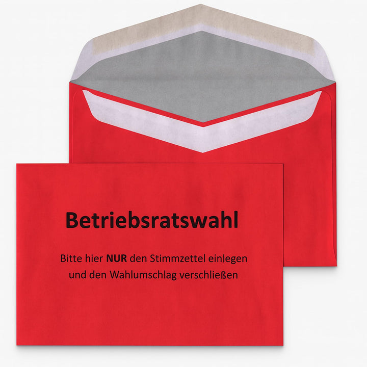 Betriebsratswahl – Innere Wahlumschläge C6 (162×114mm), Recyclingpapier 75g/m², nassklebend, ideal f