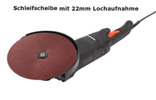 Provance 25-200 Stück Schleifscheibe Schleifpapier P40 Körnung rund 178mm x 22mm Lochaufnahme für Me