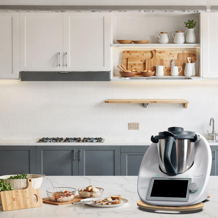 Diwoker Gleitbrett für Thermomix TM6 TM5, Brett für Thermomix TM6 mit Rollen und Handgriff, Brett mü