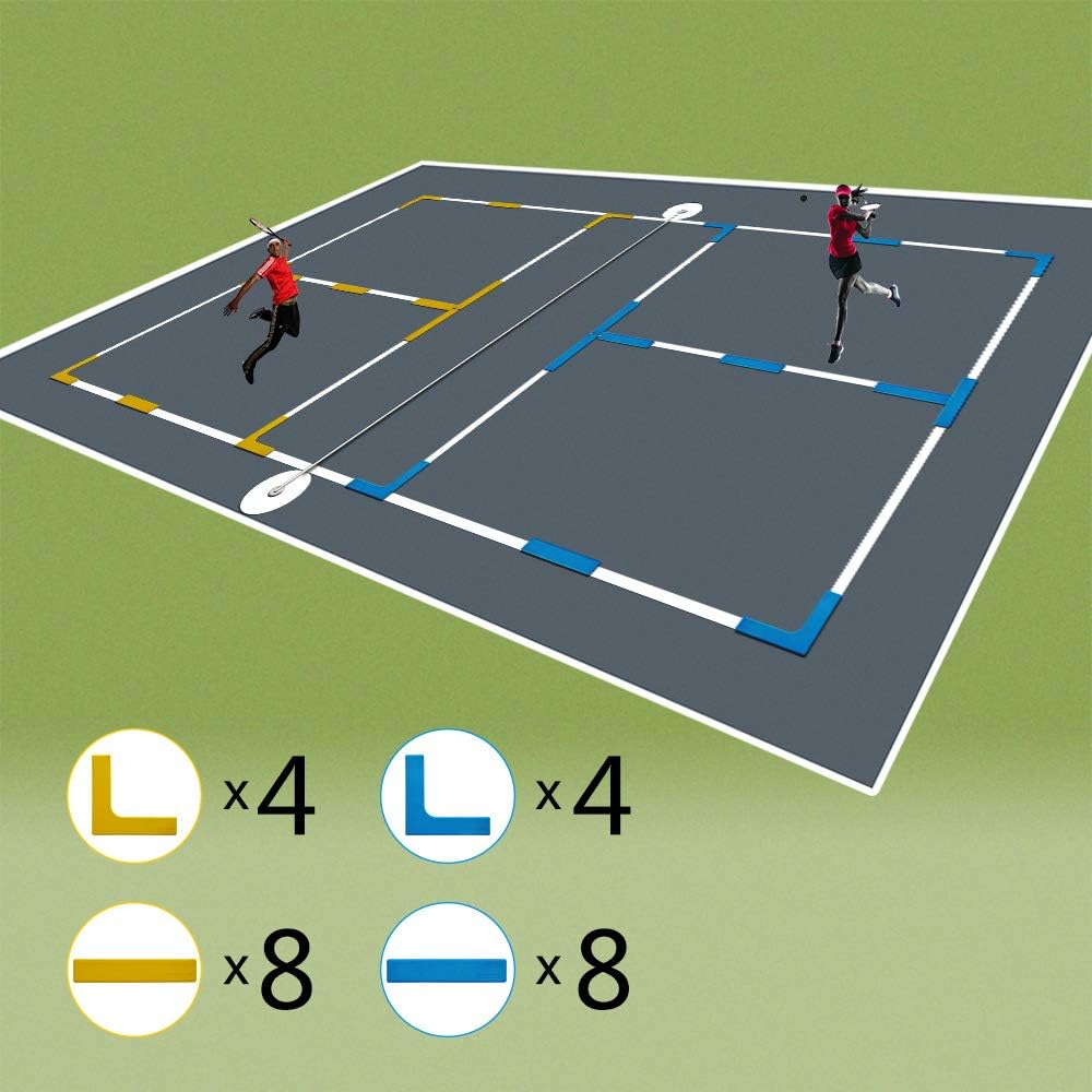 Court Markierungsset Erstellen Sie Ihren eigenen Pickleball Mini-Tennisplatz